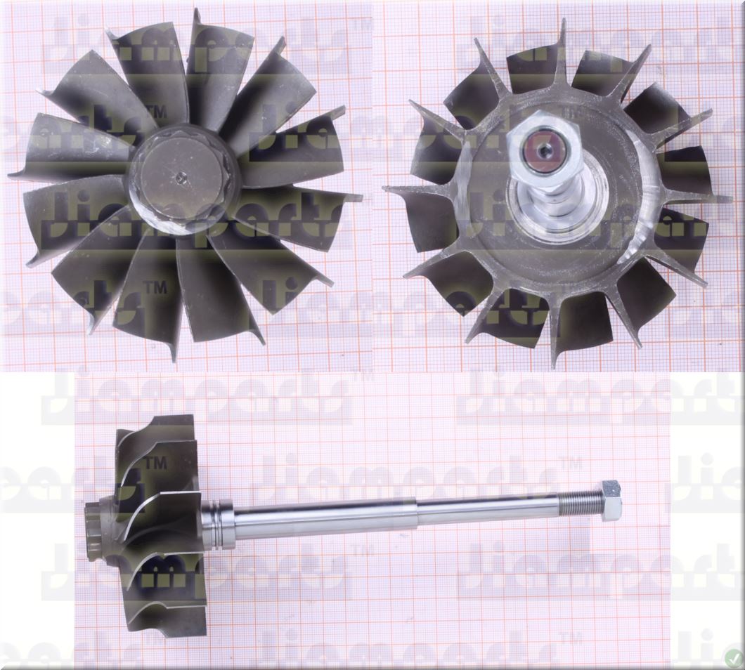 Description image:Turbine wheel HE600FG;HX60;HX60W 3533025