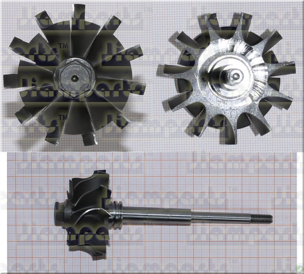 Description image:Turbine wheel TB25;TB2580;TB28 435257-0002