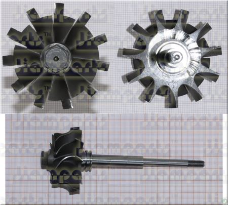 Showcase image:Turbine wheel TB25;TB2580;TB28 435257-0002
