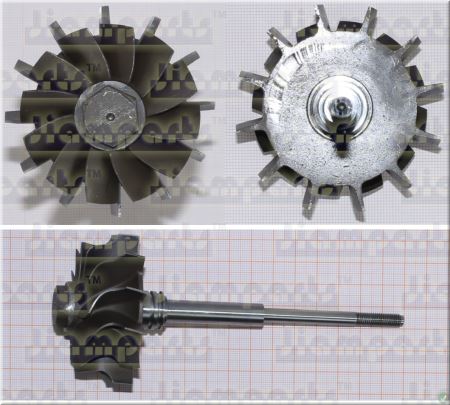 Showcase image:Turbine wheel GT3571S 711244-0003