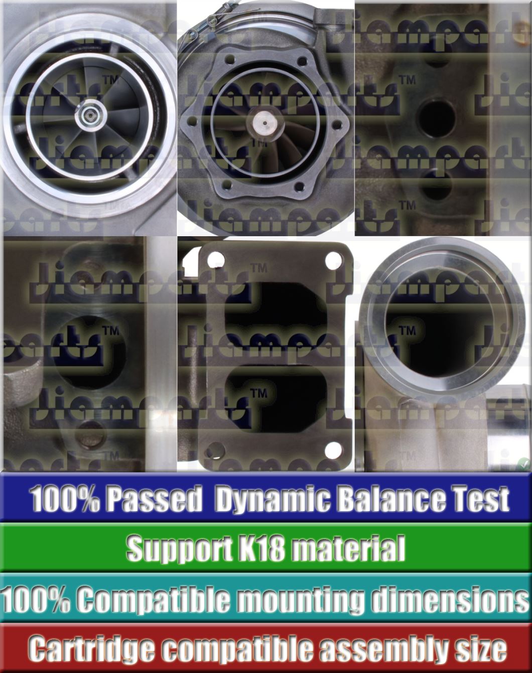 Description image:Turbocharger KTR110L-3H4E 6505-65-5020