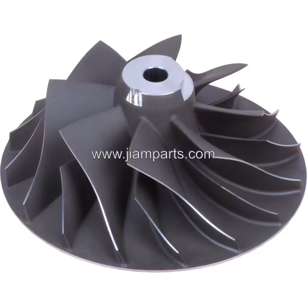 FOR 3539284 CW HX80 HX85 COMPRESSOR WHEEL OF TURBOCHARGER FOR CUMMINS TA LUFT CUMMINS KTA50 Top View Of 45 Degrees 800X800