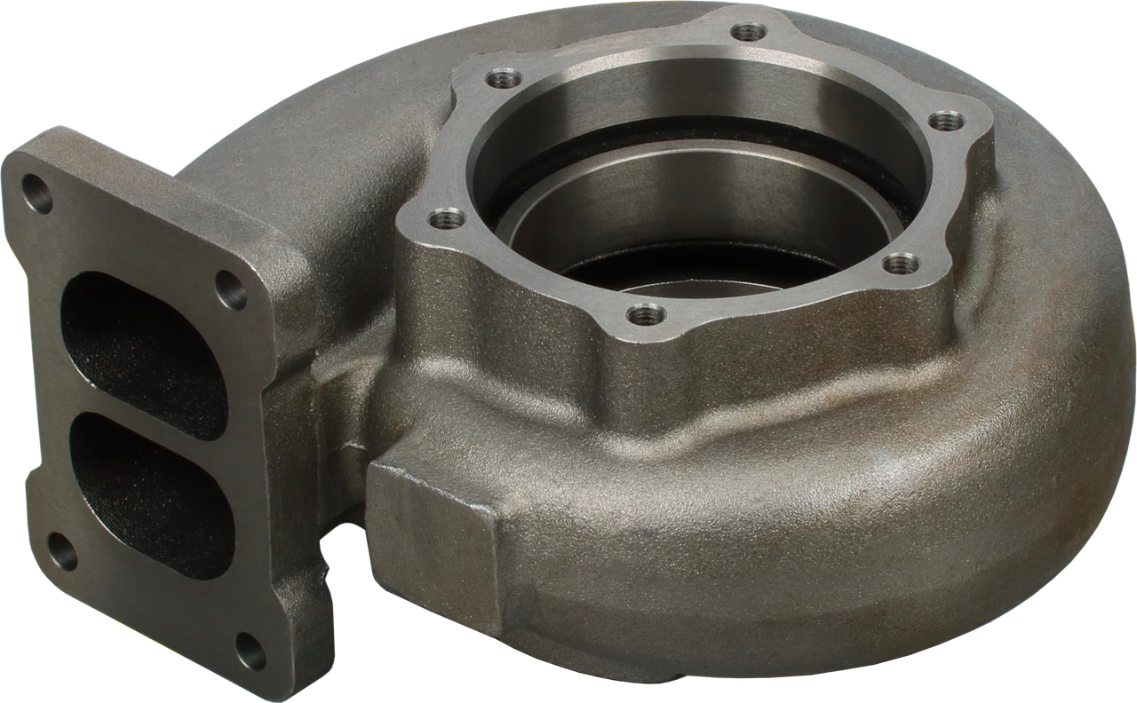 6505-67-5040 TH KTR110-1E aftermarket turbine housing — top three-quarter view
