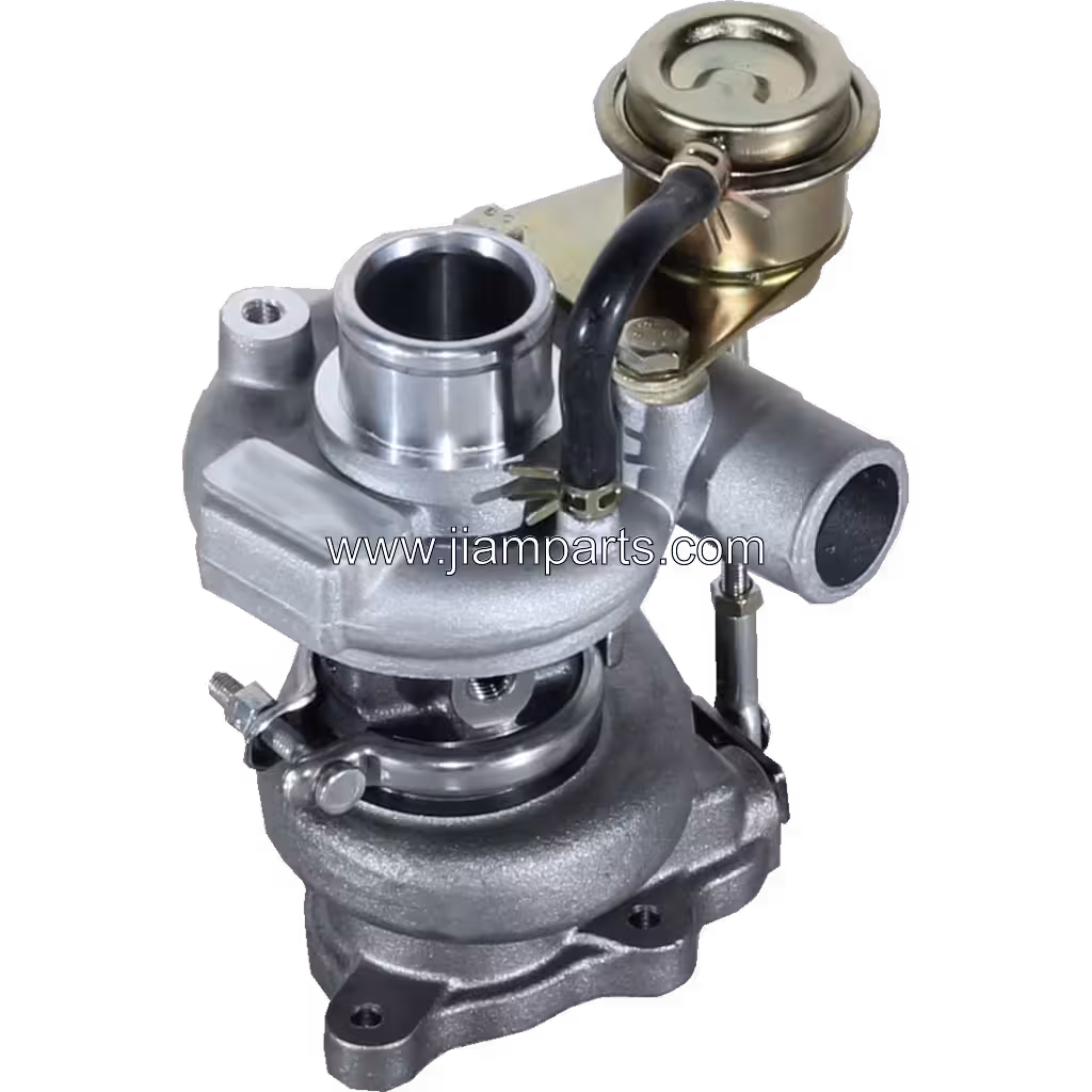 49131-02030 TD03 aftermarket turbocharger — top three-quarter view
