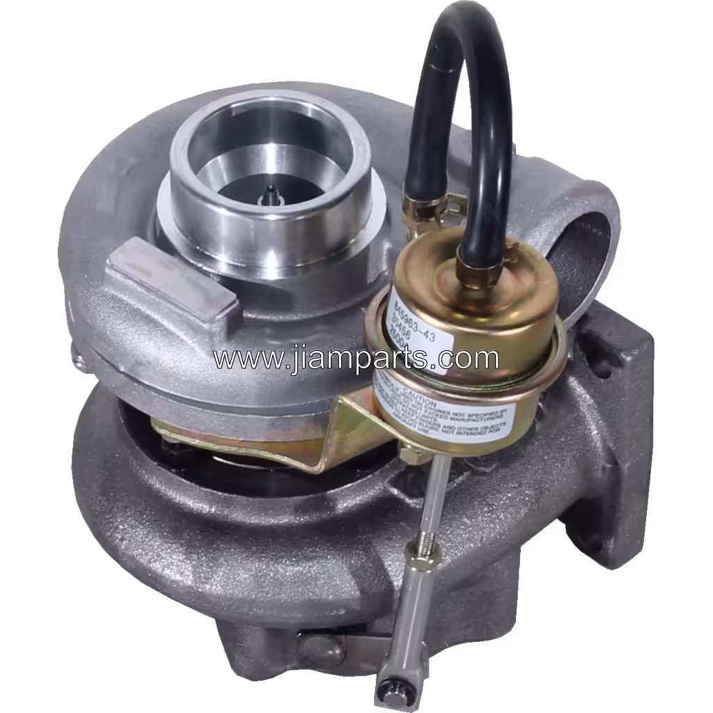 727264-5001 GT2052 aftermarket turbocharger — top three-quarter view