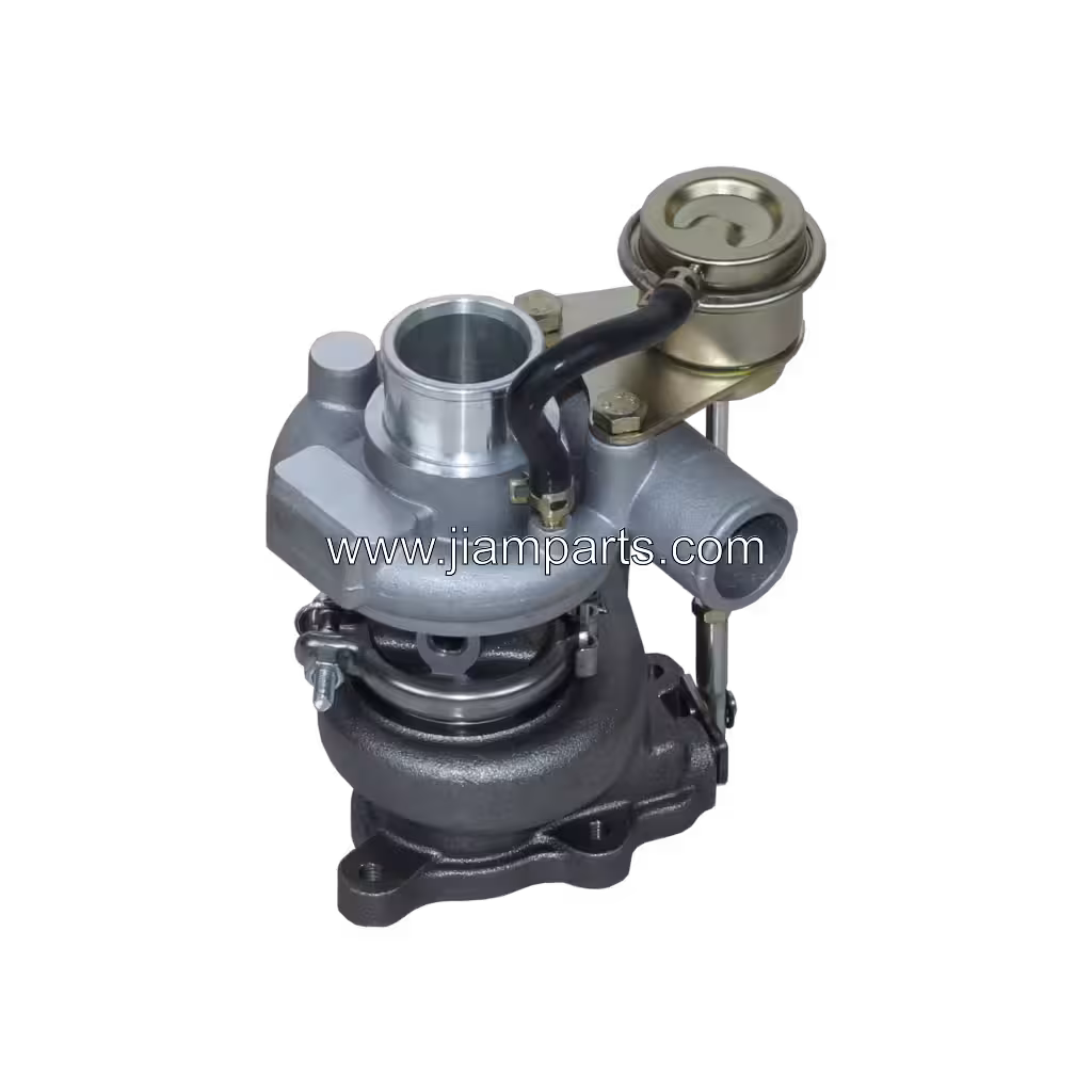 1E013-1701-2 TD03-07G aftermarket turbocharger — top three-quarter view