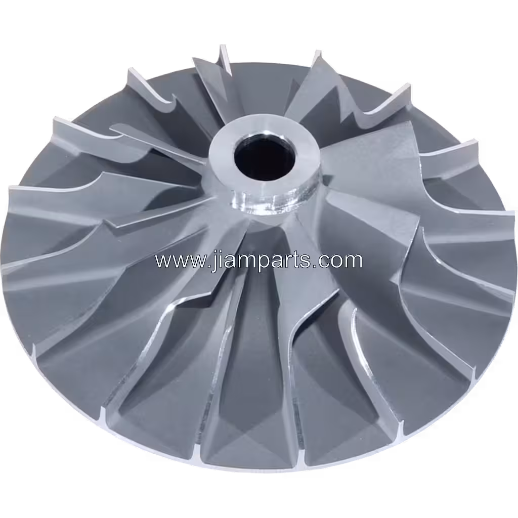 6502-12-9003 CW KTR130-9F aftermarket compressor wheel — top three-quarter view