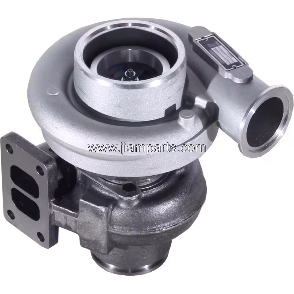 4037469 HX35 aftermarket turbocharger — top three-quarter view