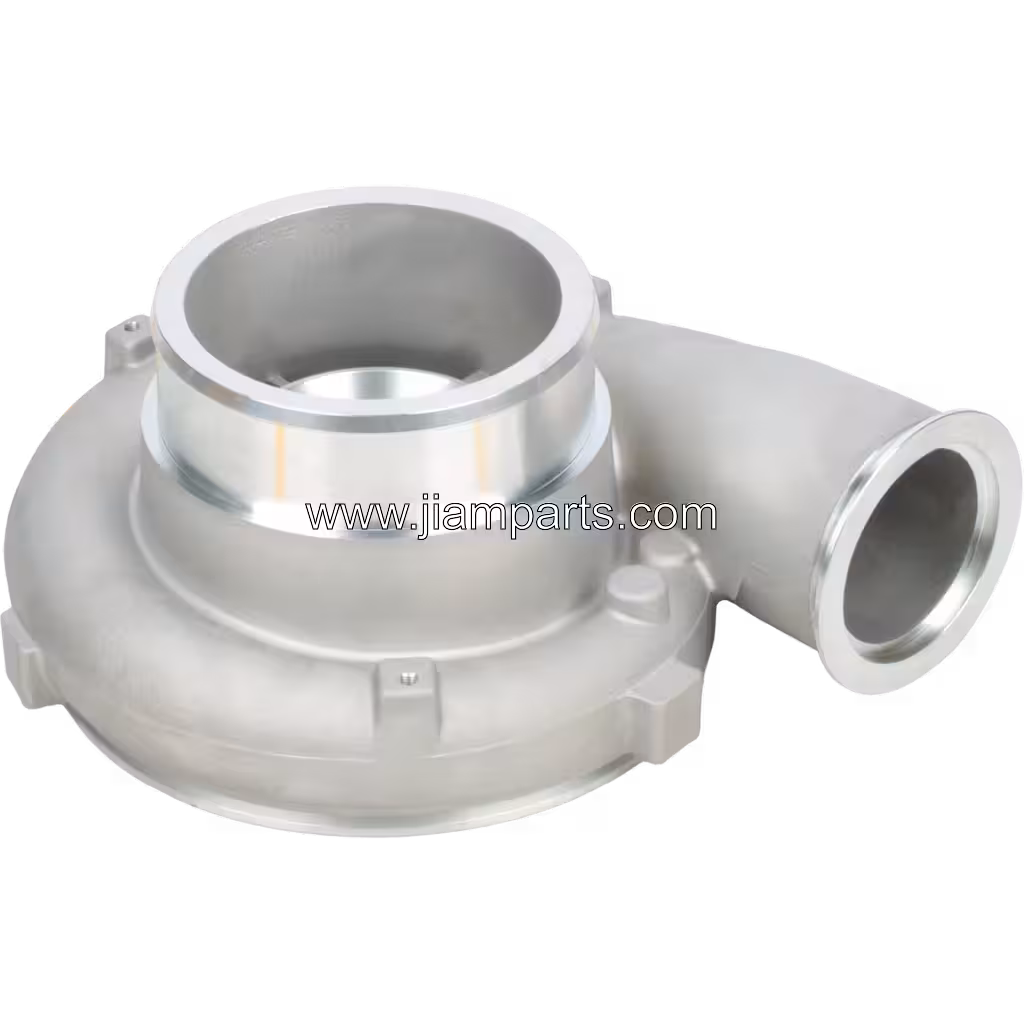 704569-0093 GTA5002B aftermarket compressor housing — top three-quarter view
