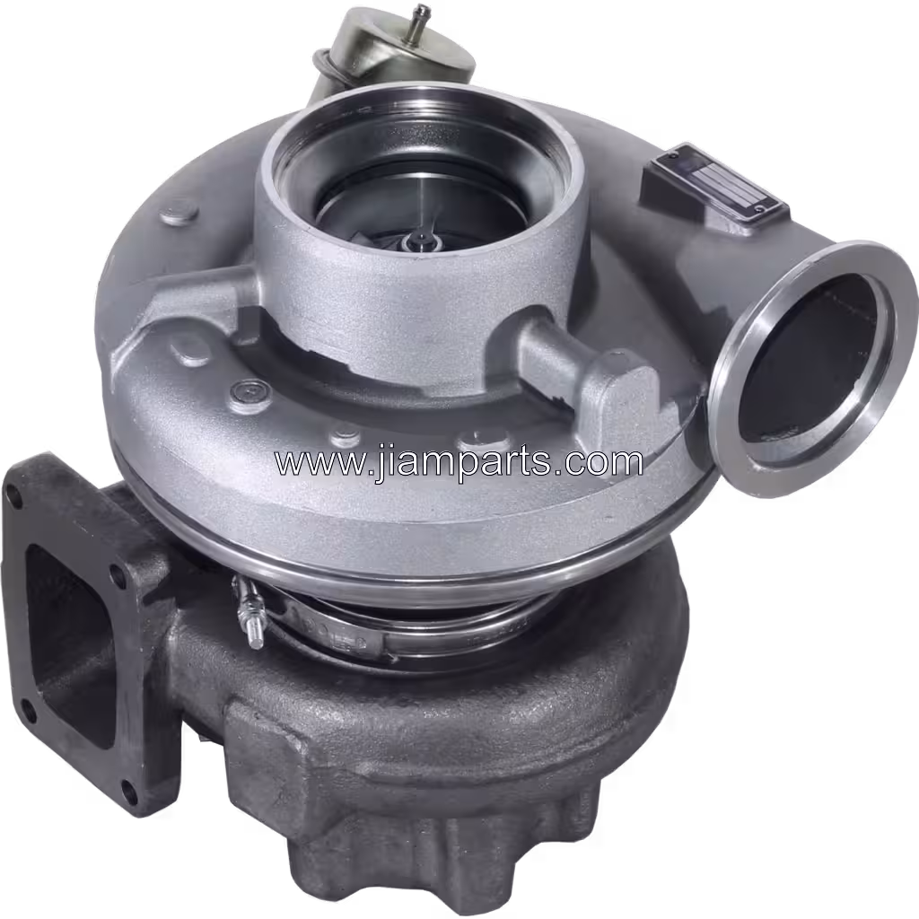 4955813 HX60W aftermarket turbocharger — top three-quarter view