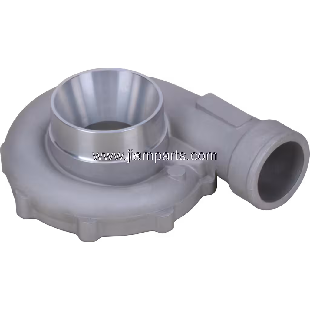 3503291 H2C aftermarket compressor housing — top three-quarter view