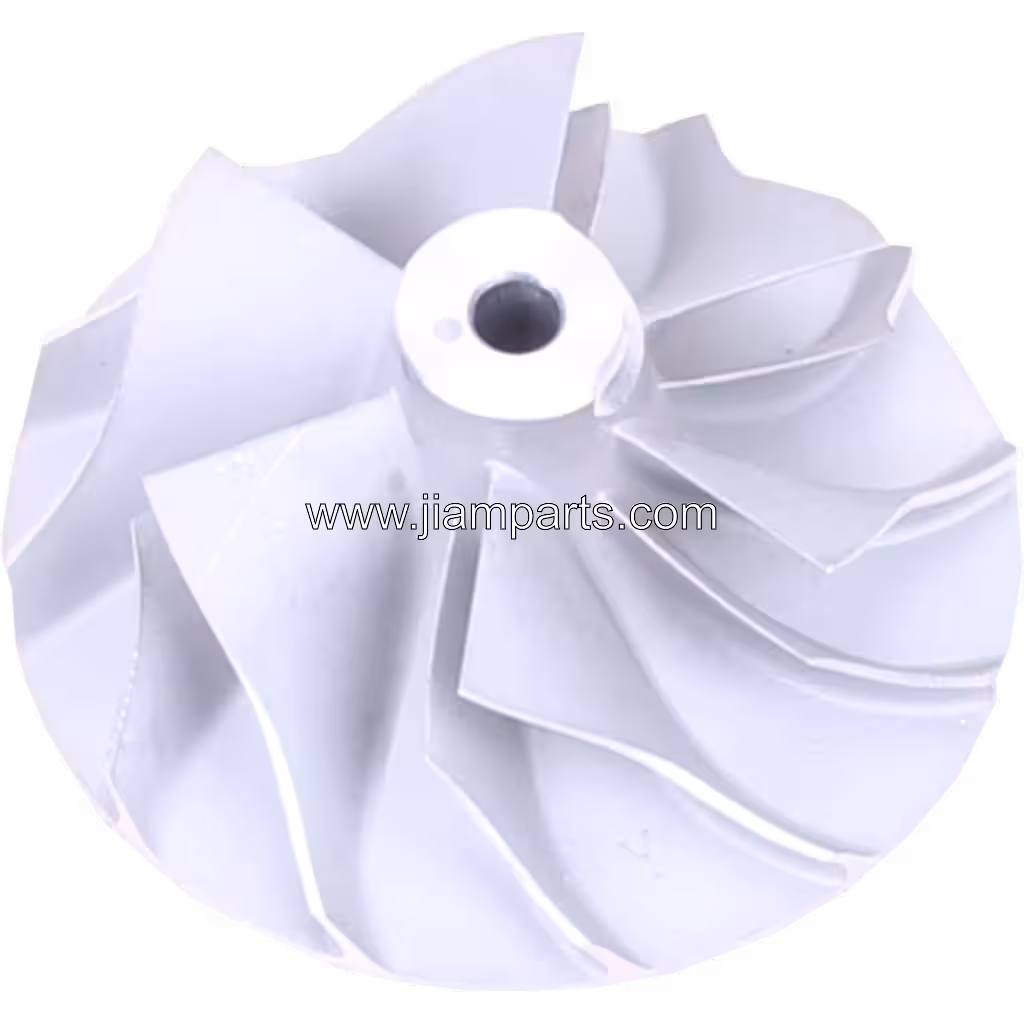 442476-0019 TO4E08 aftermarket compressor wheel — top three-quarter view