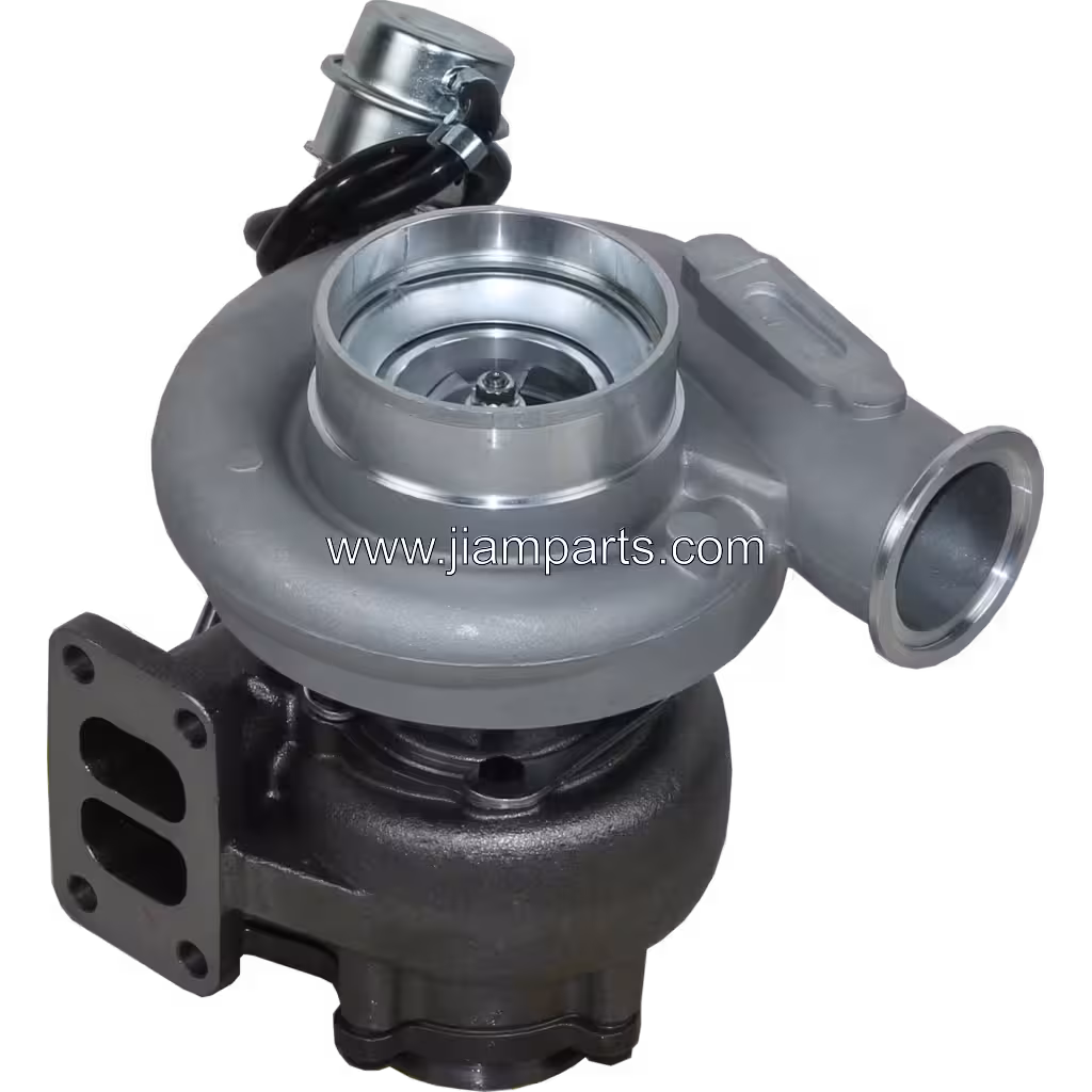 4050267 HX35W aftermarket turbocharger — top three-quarter view