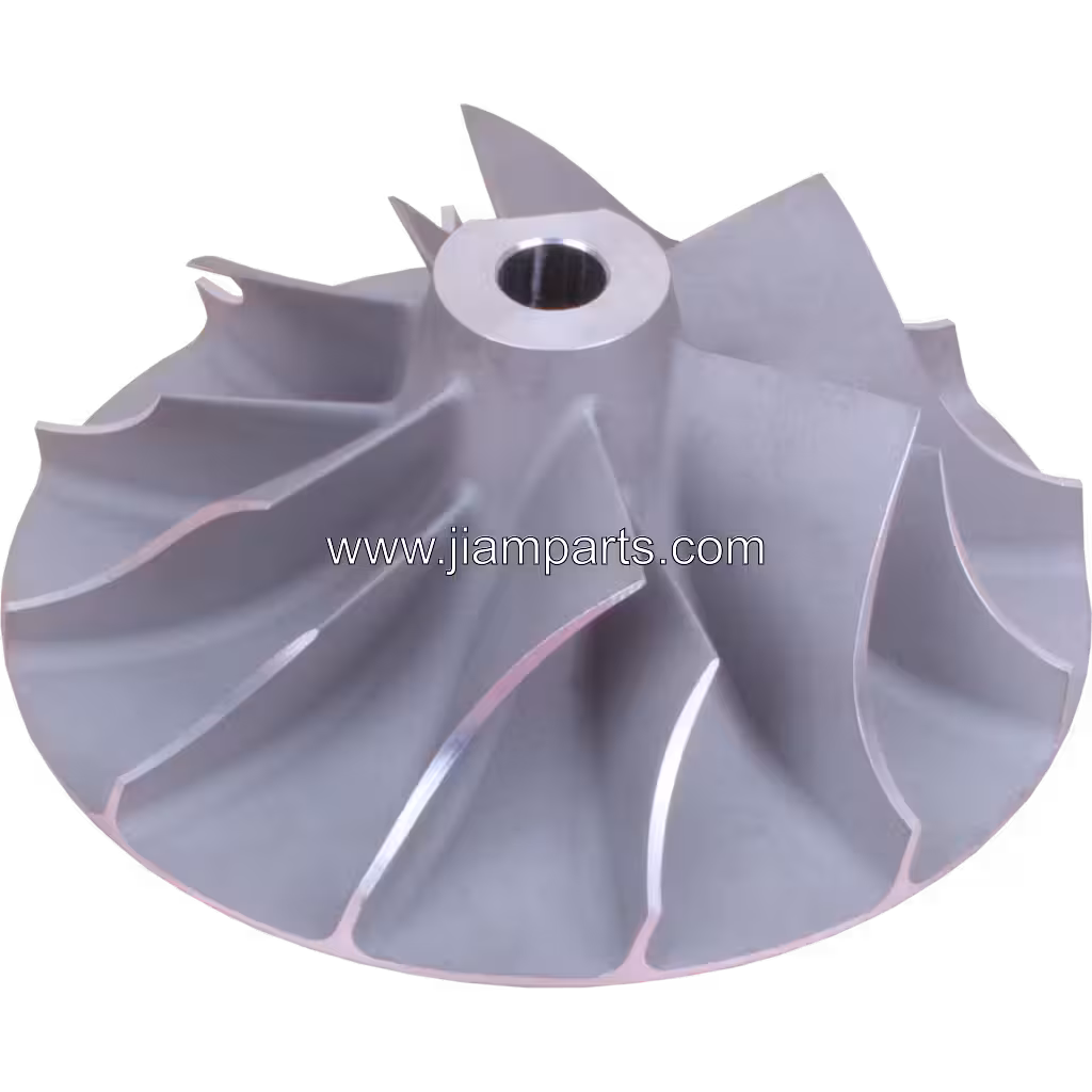6505-51-1210 KTR110G-G44E aftermarket compressor wheel — top three-quarter view