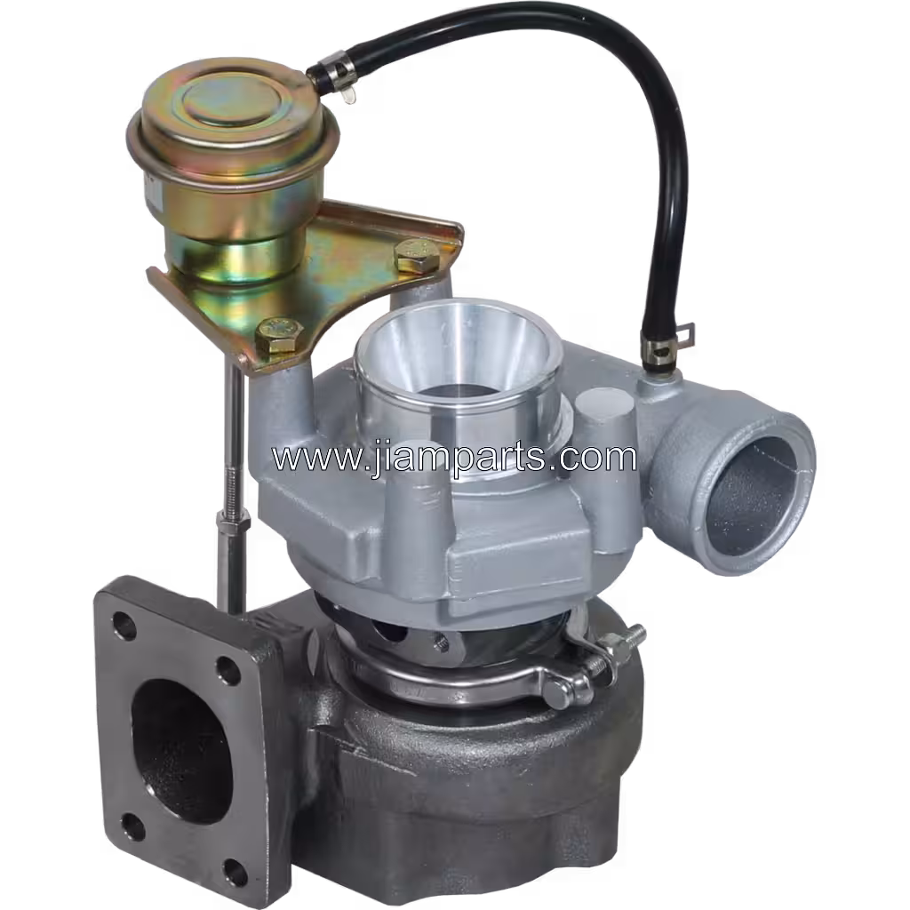 49377-01590 TD04L-10T aftermarket turbocharger — top three-quarter view