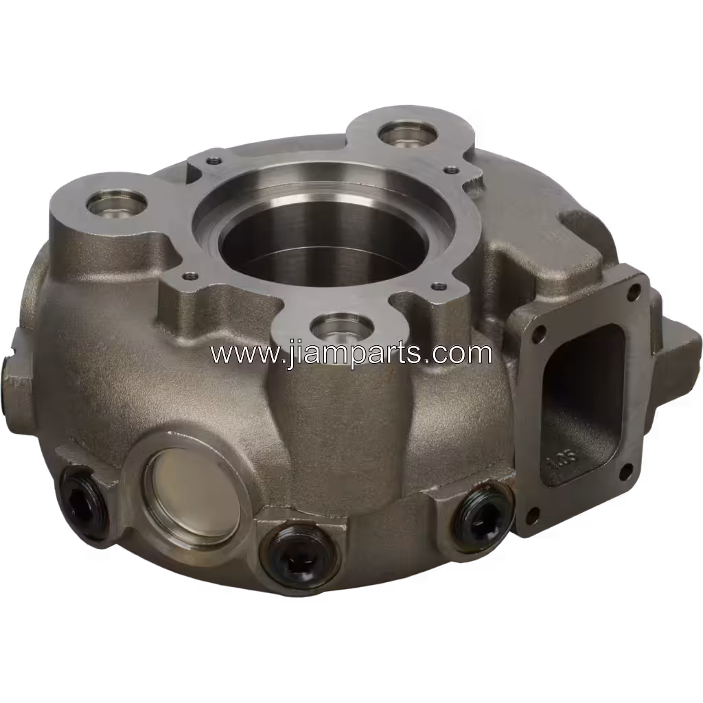 466612-0007 TH TW9214 aftermarket turbine housing — top three-quarter view