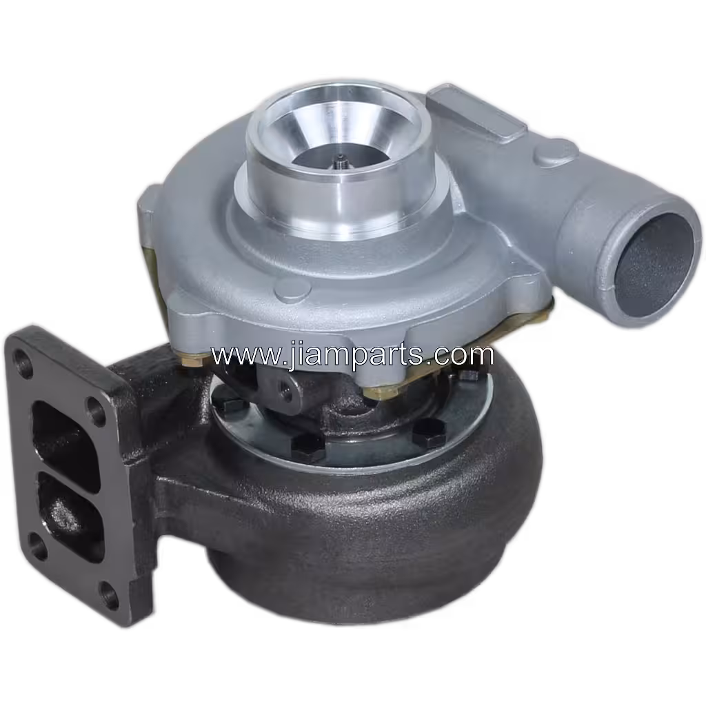 D6NN6K682D TO4B74 aftermarket turbocharger — top three-quarter view