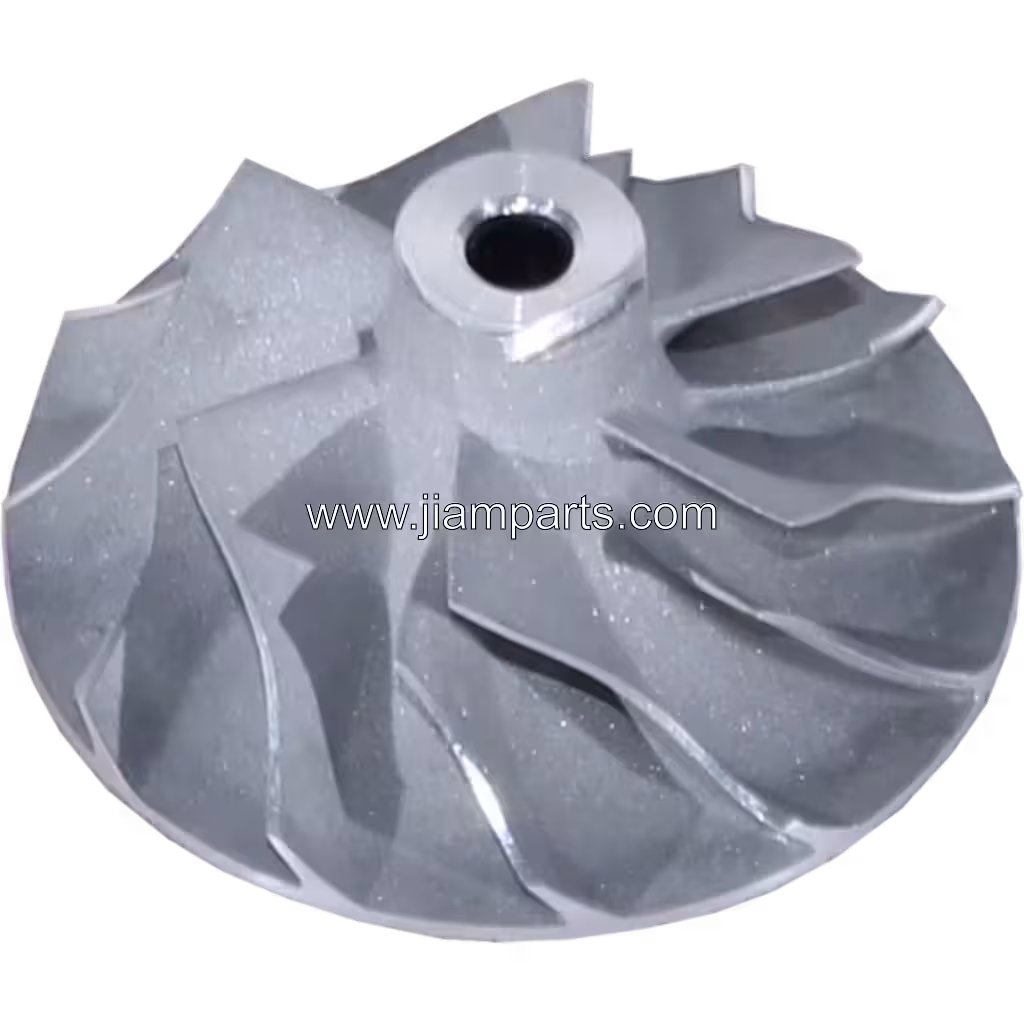 409096-0004 TA3117 aftermarket compressor wheel — top three-quarter view