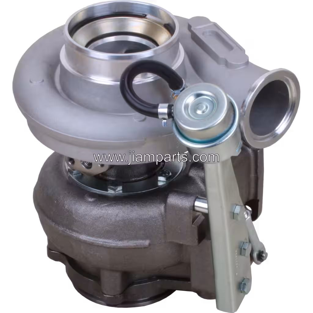 4955895 HX40W aftermarket turbocharger — top three-quarter view