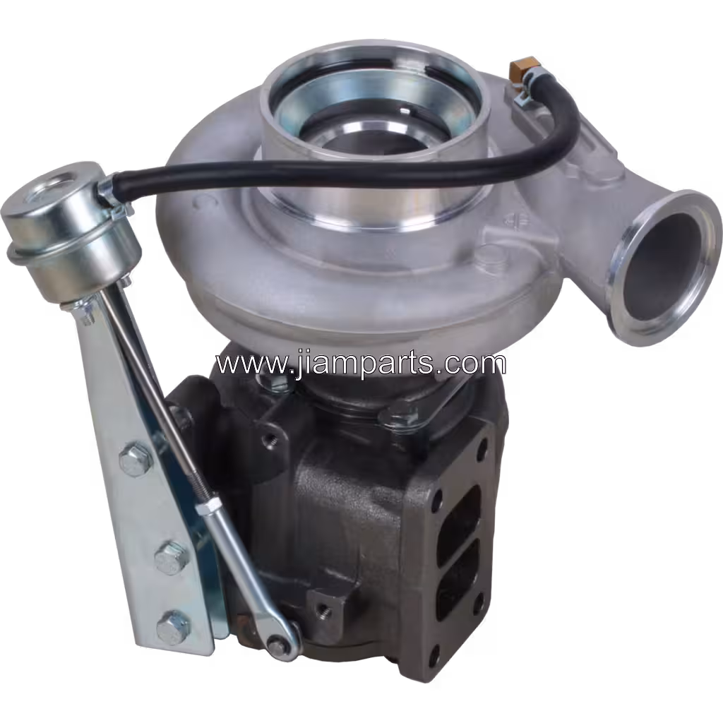 4025327 HX35W aftermarket turbocharger — top three-quarter view