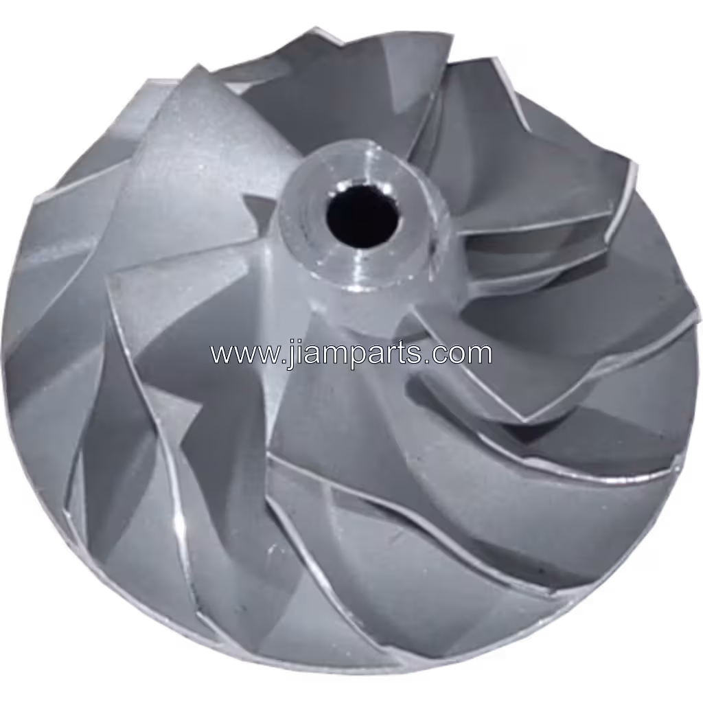 49135-08000 CW TF035HM-12T aftermarket compressor wheel — top three-quarter view