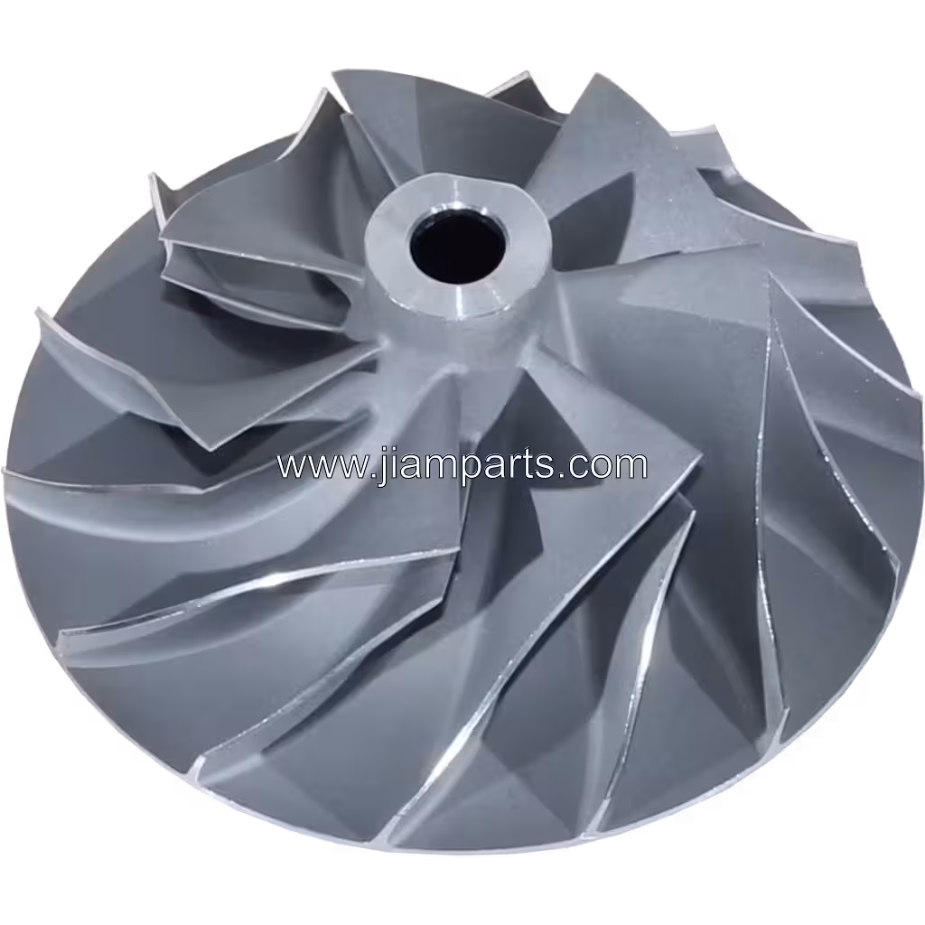 6505-52-5440 CW KTR110G-QD6B aftermarket compressor wheel — top three-quarter view
