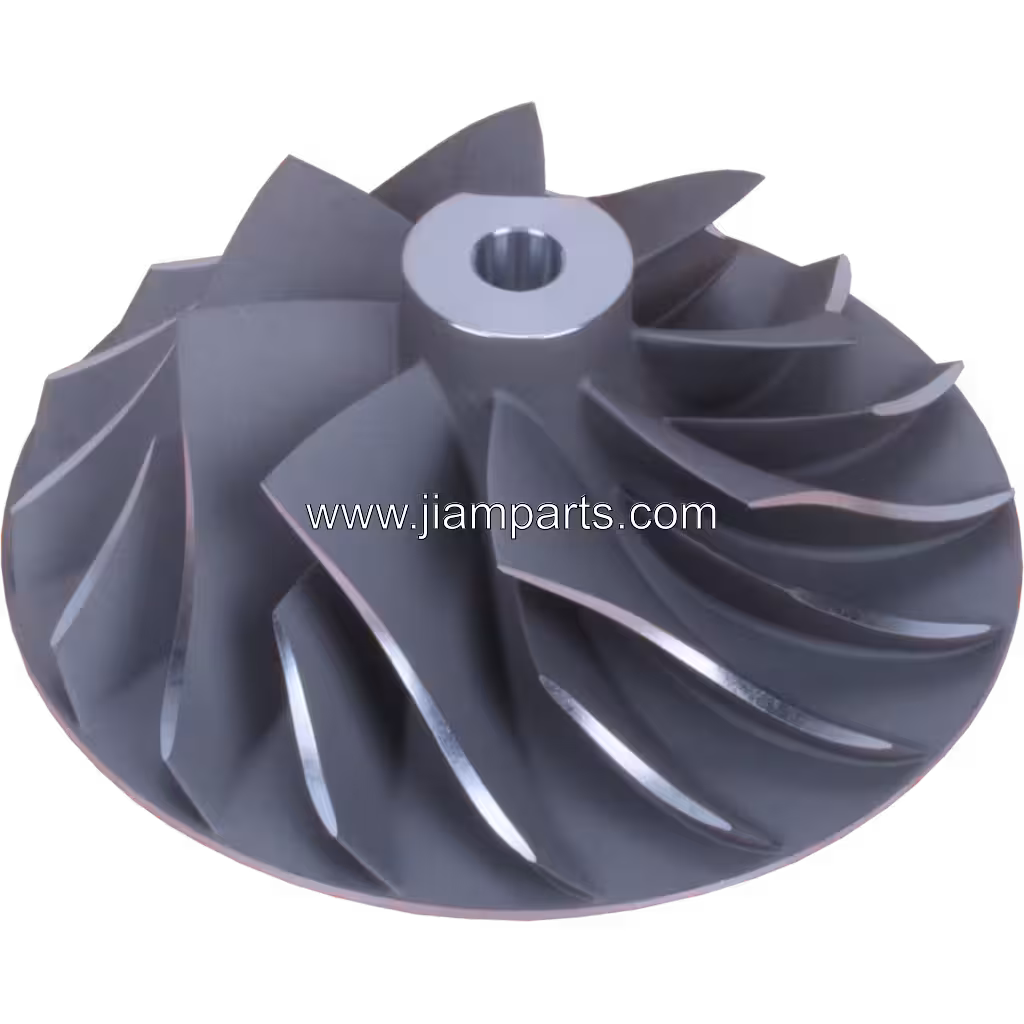 3524996 H2D aftermarket compressor wheel — top three-quarter view