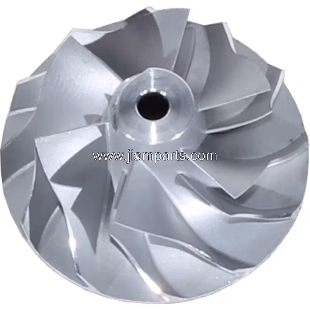49135-08025 CW TF035HM-12T aftermarket compressor wheel — top three-quarter view