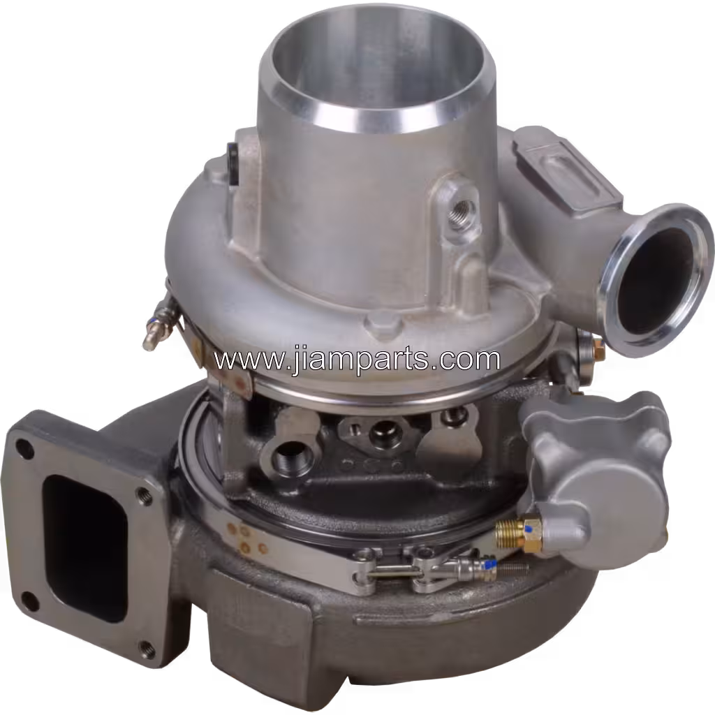 4090052 HE431V aftermarket turbocharger — top three-quarter view