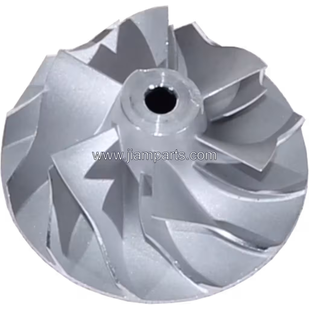 49177-44200 TD04-10T aftermarket compressor wheel — top three-quarter view