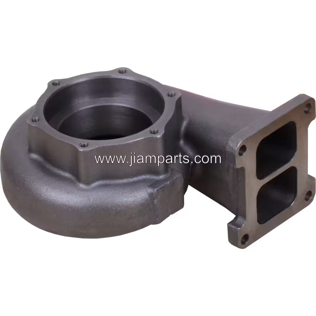 6502-52-4210 KTR130E-33CAW aftermarket turbine housing — top three-quarter view